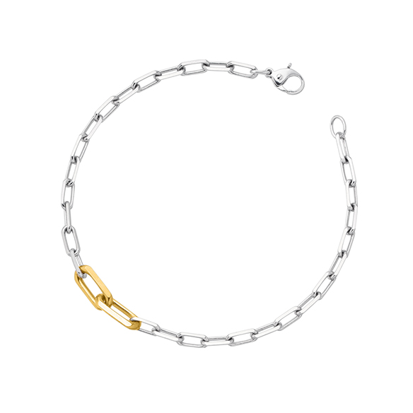 プラチナ/K18イエローゴールド ブレスレット 19cm | 高品質 金・プラチナ