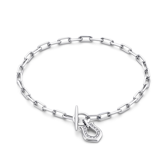 プラチナ ダイヤモンド ブレスレット 19cm | 高品質 金・プラチナ