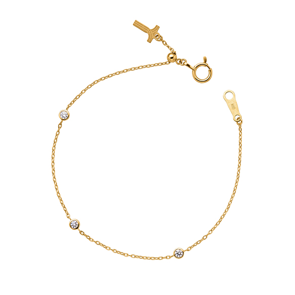 K18イエローゴールド ダイヤモンド ブレスレット | 高品質 金・プラチナ