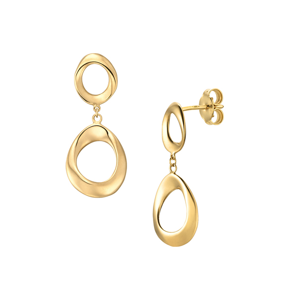 イタリア製〕K18イエローゴールド ピアス | 高品質 金・プラチナ