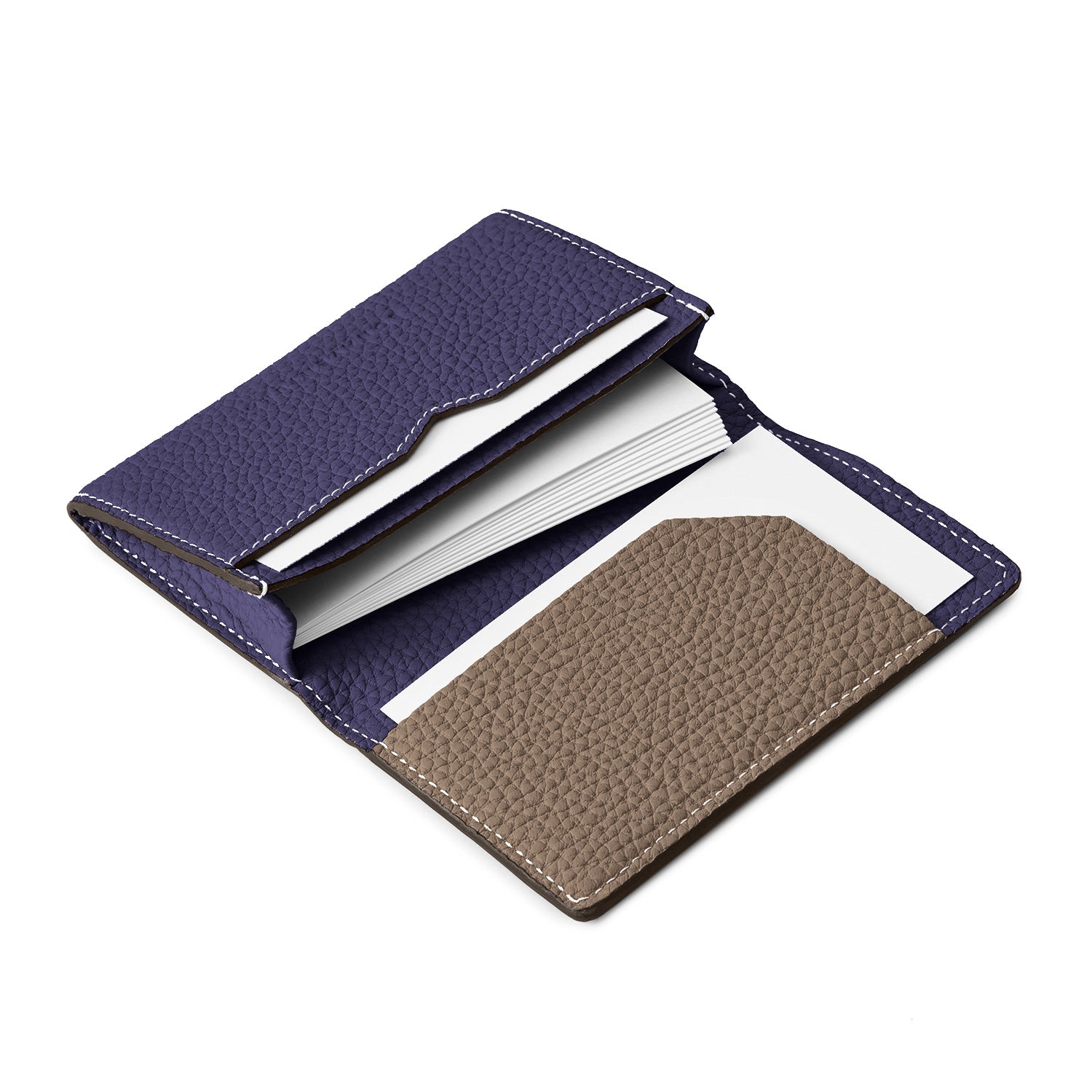 バナベンチュラ】スリーブ付き ビジネスカードケース シュリンクレザー