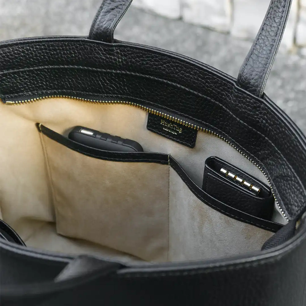 ジップミニトート ブラック – HushTug