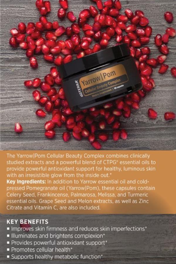 doTERRA Yarrow|Pom Capsules Cellular Beauty Complex – Home