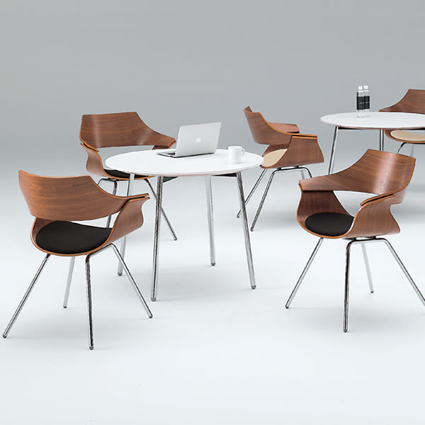 DAチェア 突板タイプ・背パッドなし KDA-110C1-Z9121｜ミーティング