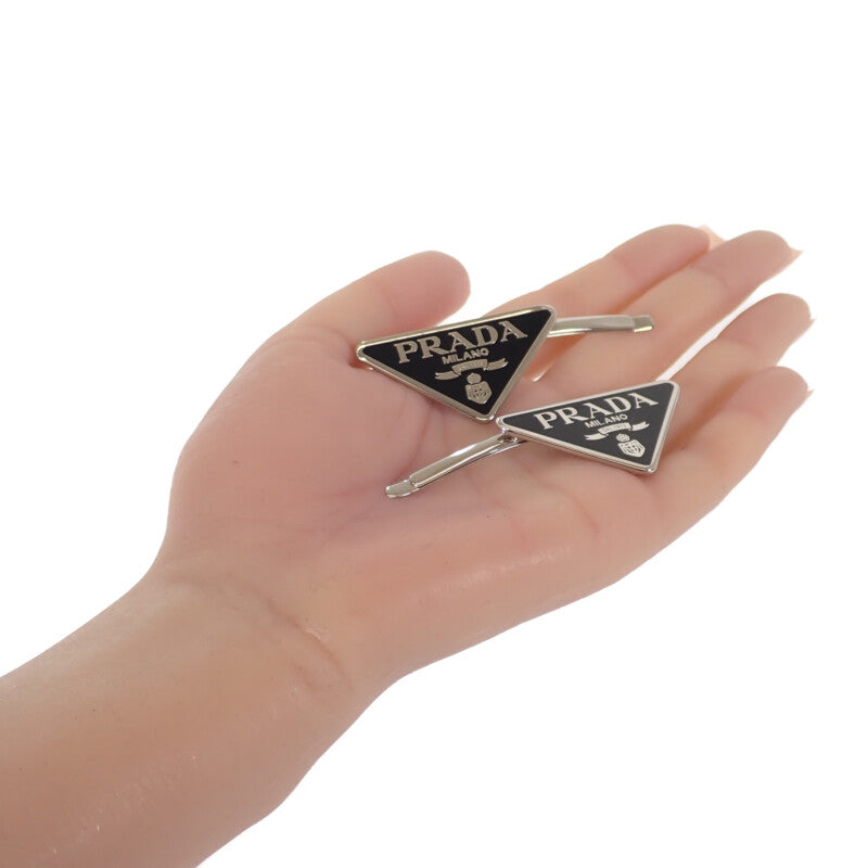 プラダ PRADA ヘアピン 1IF051 ヘアアクセサリー メタル ブラック