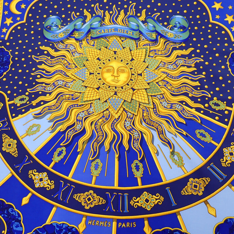 エルメス HERMES カレ90 CARPE DIEM 今日一日を楽しむ スカーフ シルク