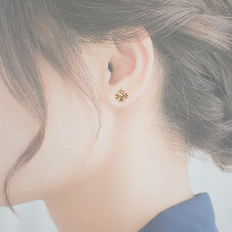 クロムハーツ CHROME HEARTS CH プラス スタッド 片耳 2378-304-6020