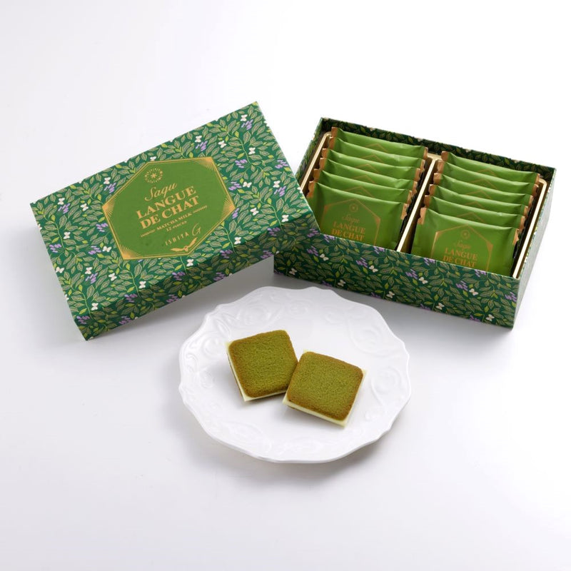 サク ラング・ド・シャ（抹茶ミルク）12枚入 – イシヤオンラインショップ