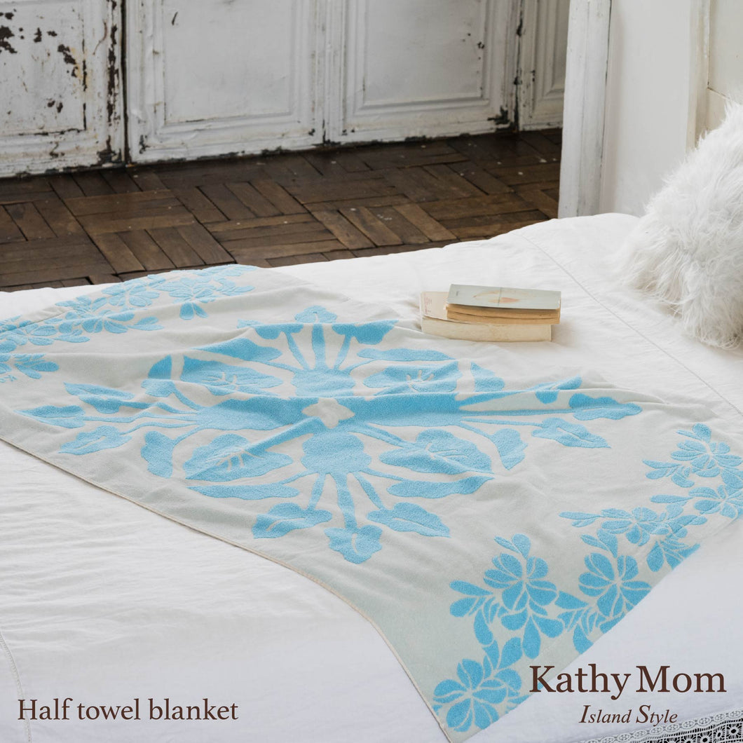 ハーフケット ハワイアンキルト柄 ポノシリーズ #861a オフホワイト