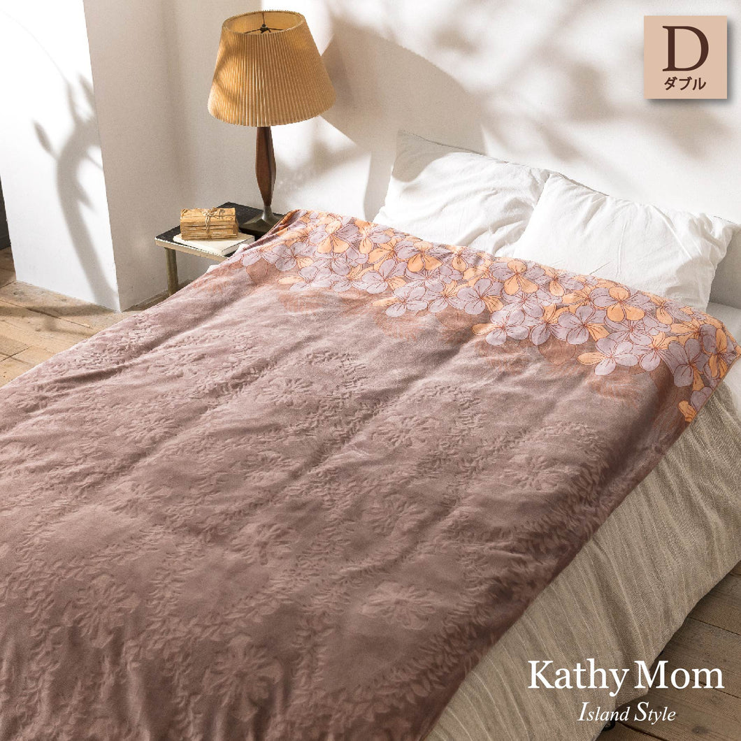掛け布団カバー ダブル ハワイアンキルト柄 （オハナシリーズ