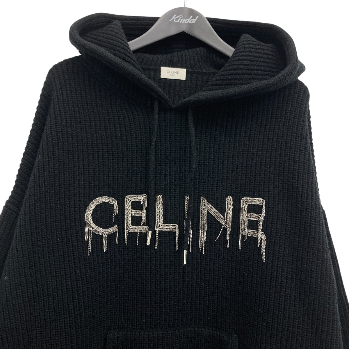 CELINE(セリーヌ) ニットパーカー 2AG74430U ブラック サイズ 1