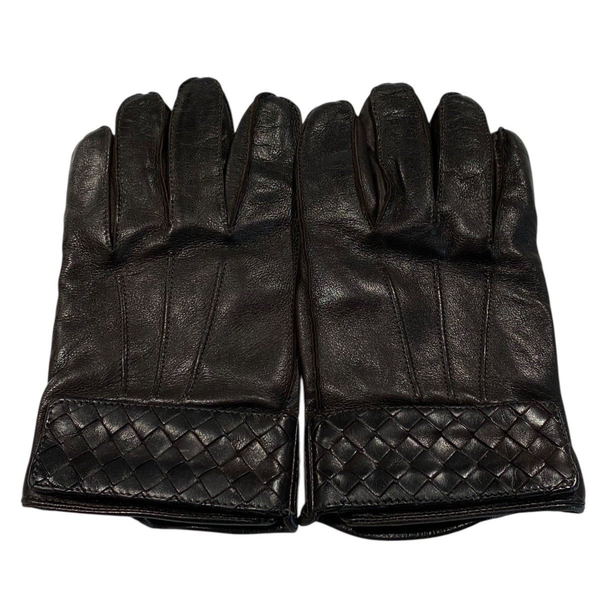 BOTTEGA VENETA(ボッテガヴェネタ) イントレチャートレザーグローブ