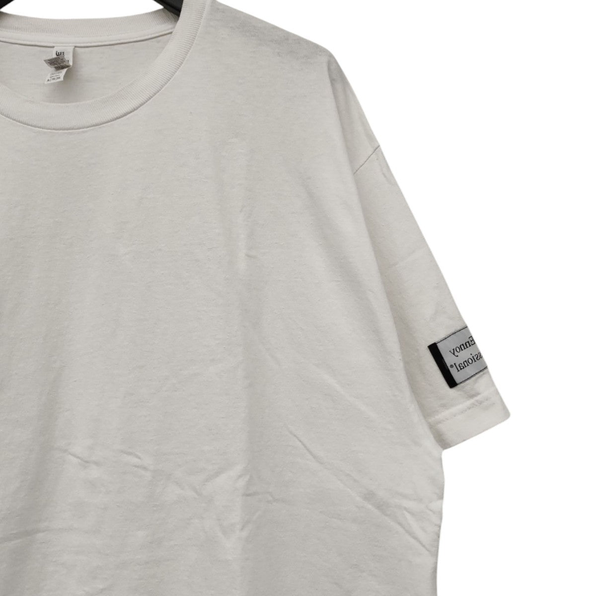 ENNOY(エンノイ) スタイリスト私物 同色反転右胸刺繍 Tシャツ ホワイト