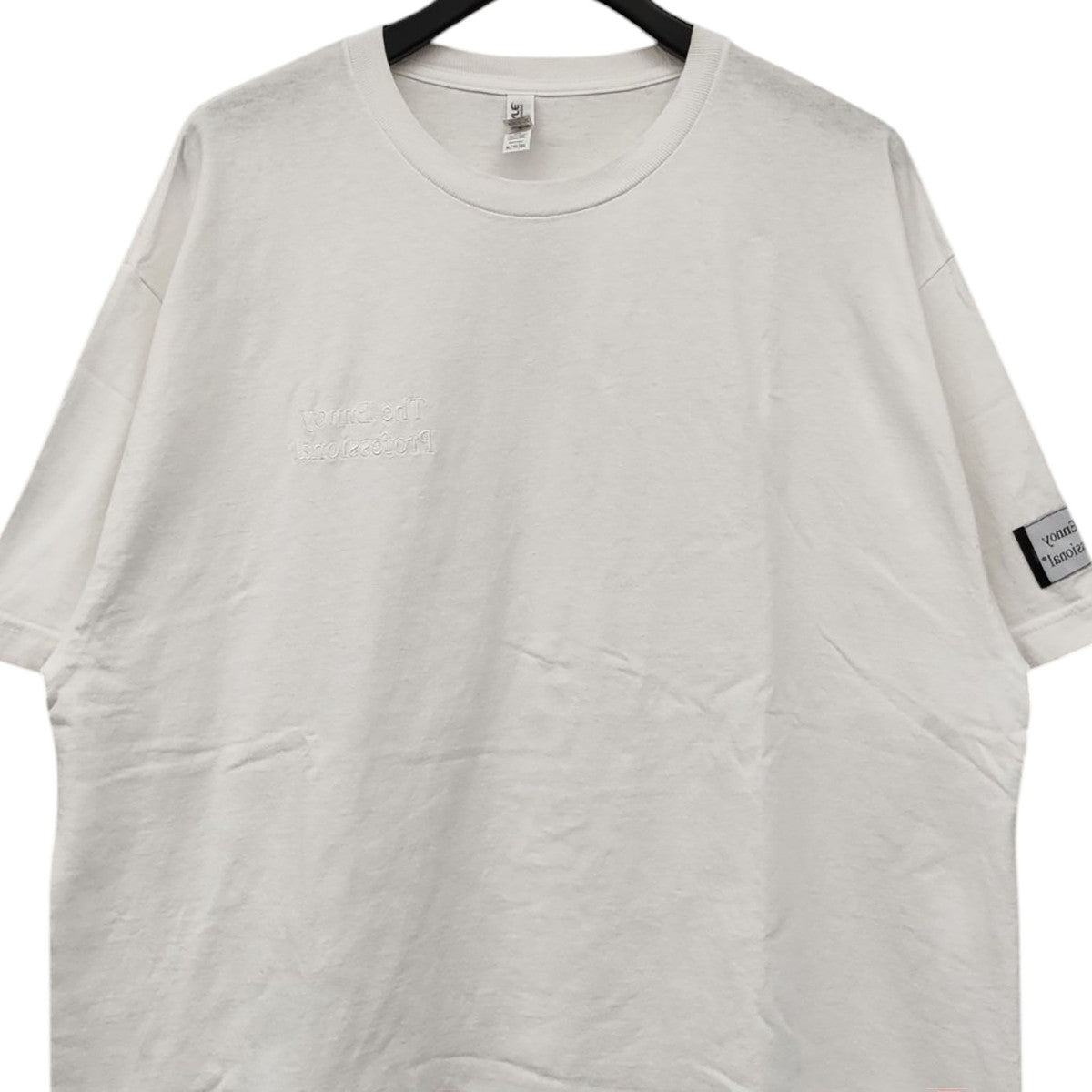 ENNOY(エンノイ) スタイリスト私物 同色反転右胸刺繍 Tシャツ ホワイト