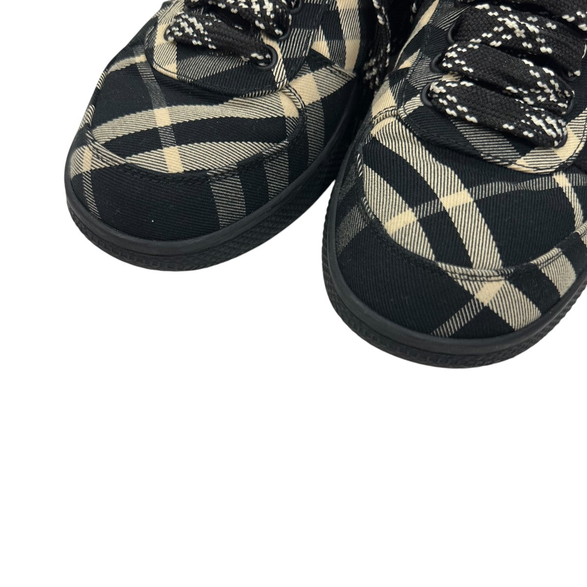 BURBERRY(バーバリー) チェックローカットスニーカー ブラック サイズ