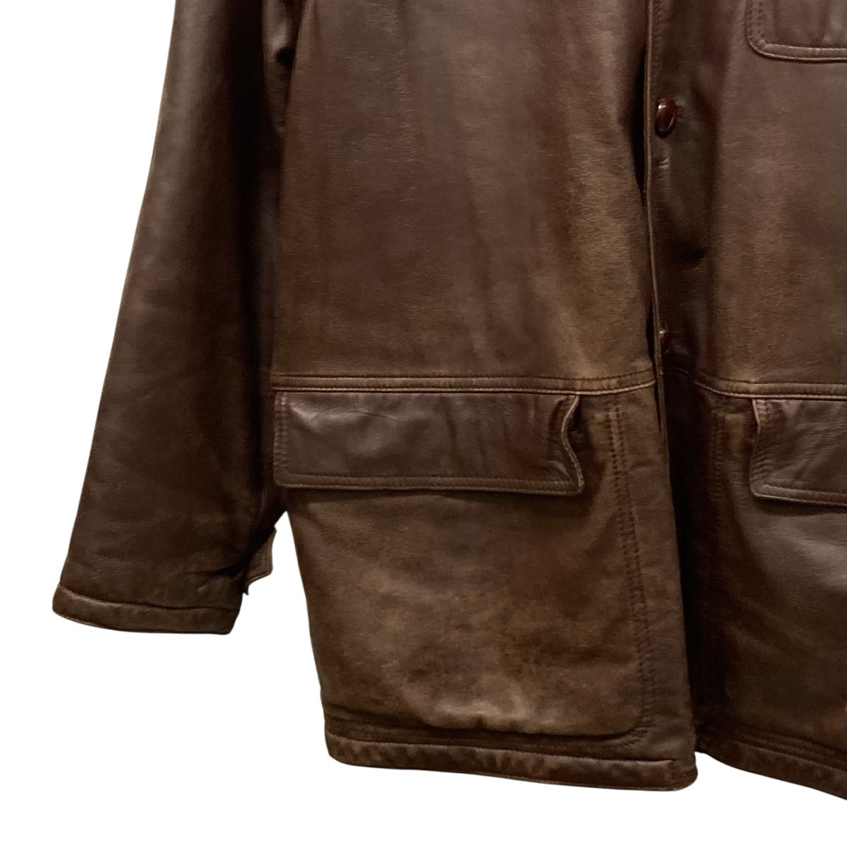 GIORGIO ARMANI(ジョルジオ・アルマーニ) 中綿レザージャケット