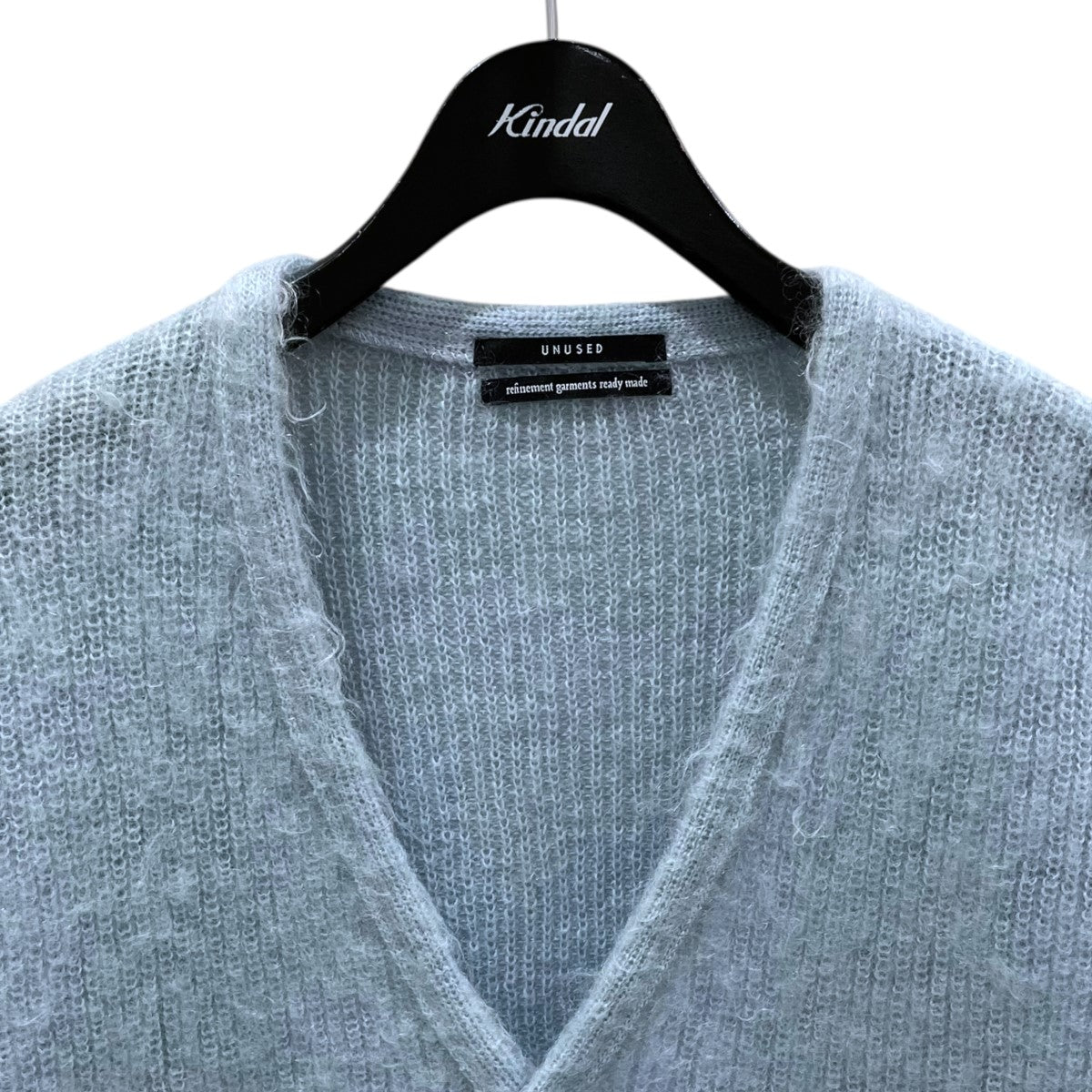 UNUSED(アンユーズド) Vネックニットカーディガン Moghair Cardigan