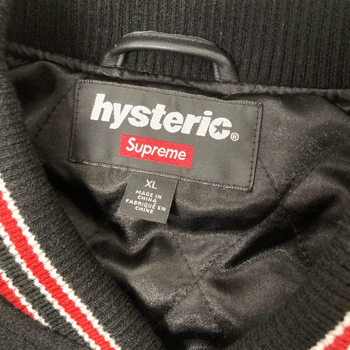 Supreme×Hysteric Glamour Varsity Jacketスタジャン ブラック サイズ