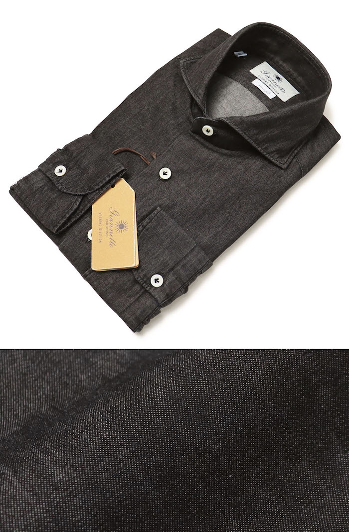 ジャンネット / GIANNETTO / カッタウェイ シャツ / コットン デニム