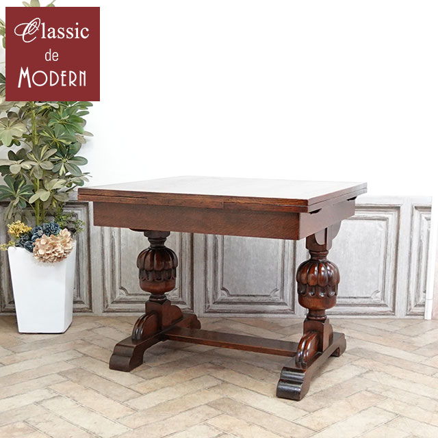 楽天市場】伸長式ダイニングテーブル アンティーク家具