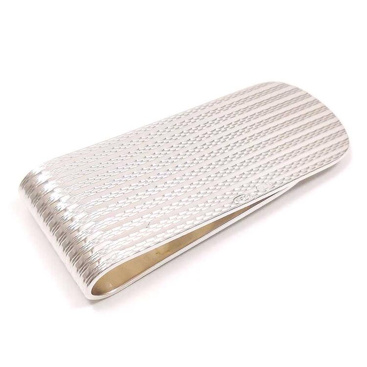 楽天市場】マネークリップ シルバー925 横ライン 幅広タイプ