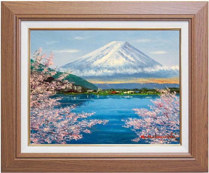 楽天市場】中島晃次 「 黎明富士 」 油絵 油彩画 F6 ( 6号 ) : 内田画廊