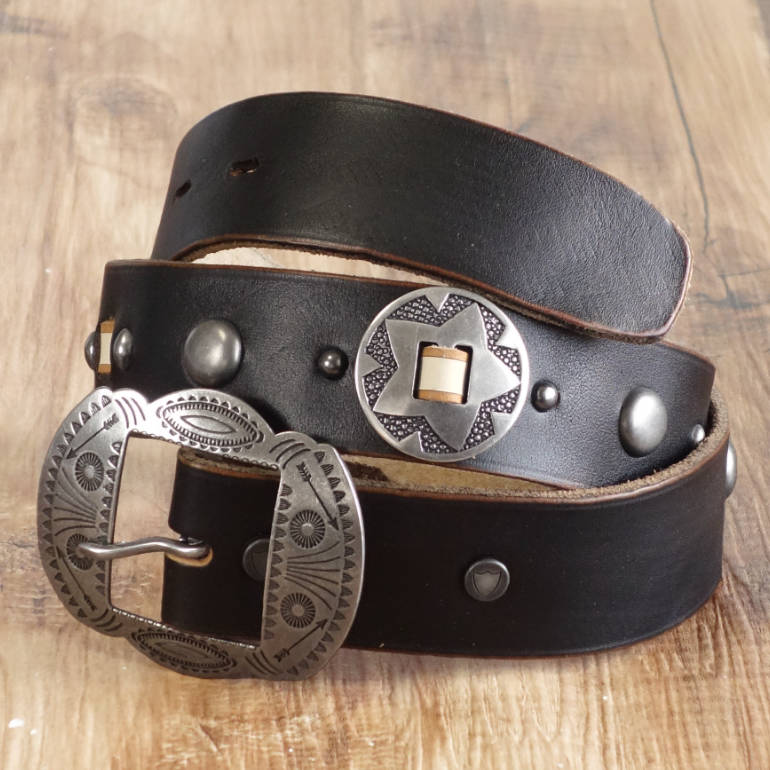 楽天市場】HTC 5000 STUDS BELT ブラック メンズ ベルト イタリア製