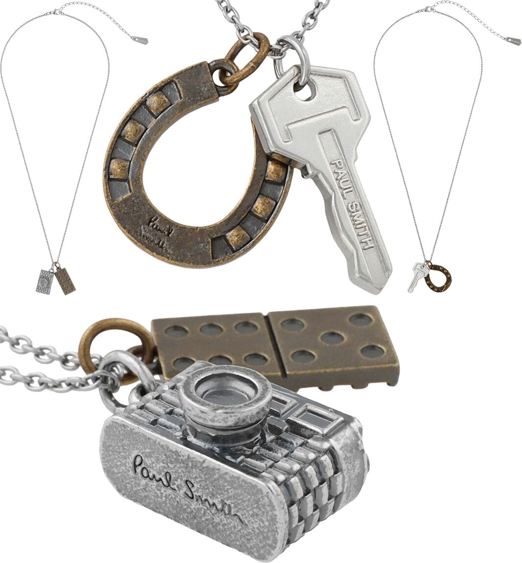 楽天市場】Paul Smith ポールスミスロゴ刻印ツイストバーネックレス