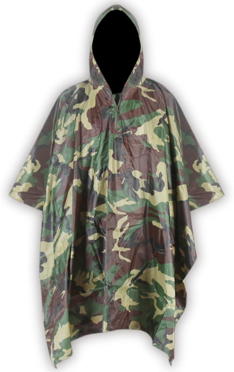 楽天市場】【楽天ランキング1位入賞】迷彩柄 ポンチョ 合羽 サバゲー
