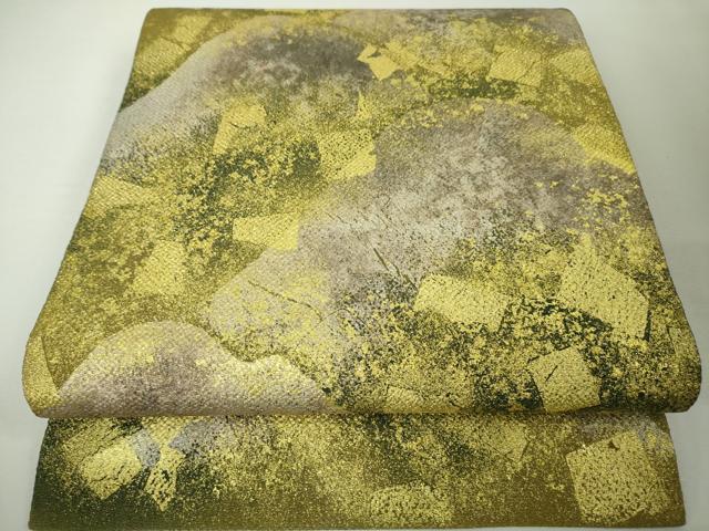 楽天市場】平和屋本店□極上 伝統工芸士 新井寛 両面 半幅帯 唐織 松鶴