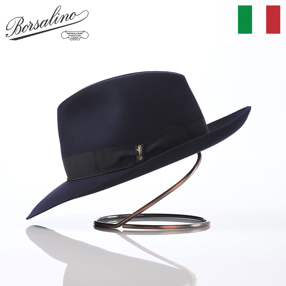 楽天市場】Borsalino ボルサリーノ 中折れハット フェルト帽 秋 冬