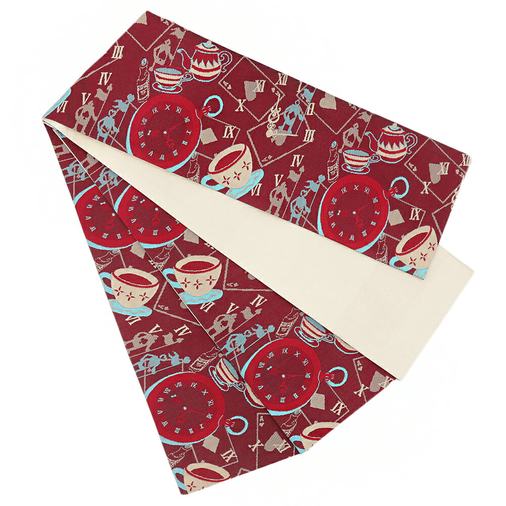 楽天市場】半幅帯 浴衣帯 ゆかた帯 桐生織 ポリエステル 黒地 水色