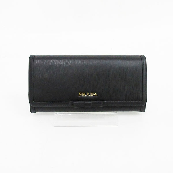 楽天市場】PRADA(プラダ) ラウンドファスナー 長財布 キルティング 黒