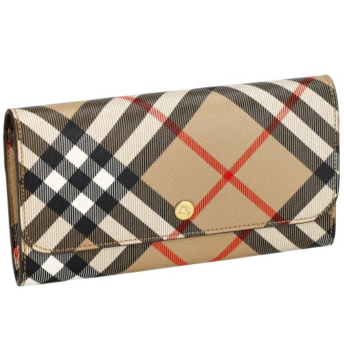 楽天市場】バーバリー 長財布 レディース ブラウン チェック＆レザー
