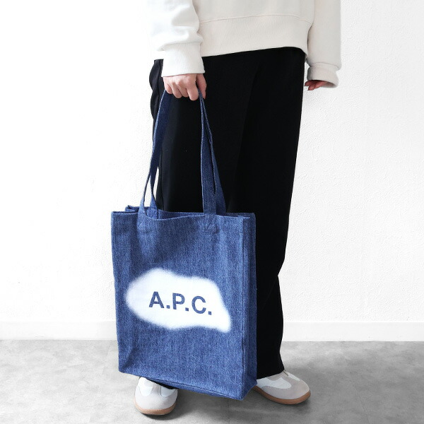 楽天市場】APC アーペーセー トートバッグ デニムトート デニムブルー