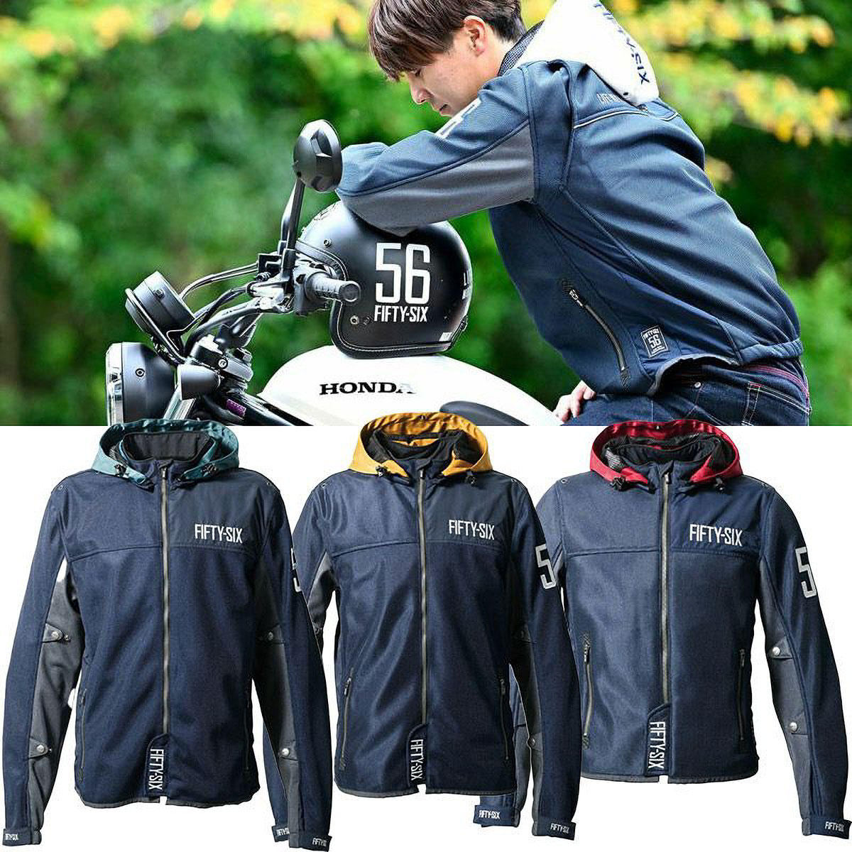 楽天市場】56デザイン ジャケット ハーフ メッシュ パーカー エヴォ 24