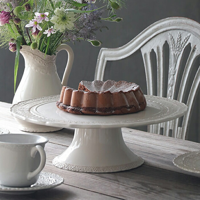 楽天市場】ケーキスタンド S ホワイト ELIOS BAROCCO // ホワイト