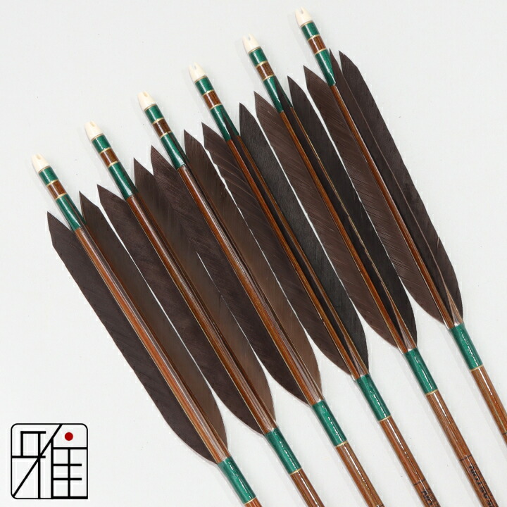 楽天市場】弓道 矢 イーストン カーボン矢 6本組黒手羽 8023シャフト矧