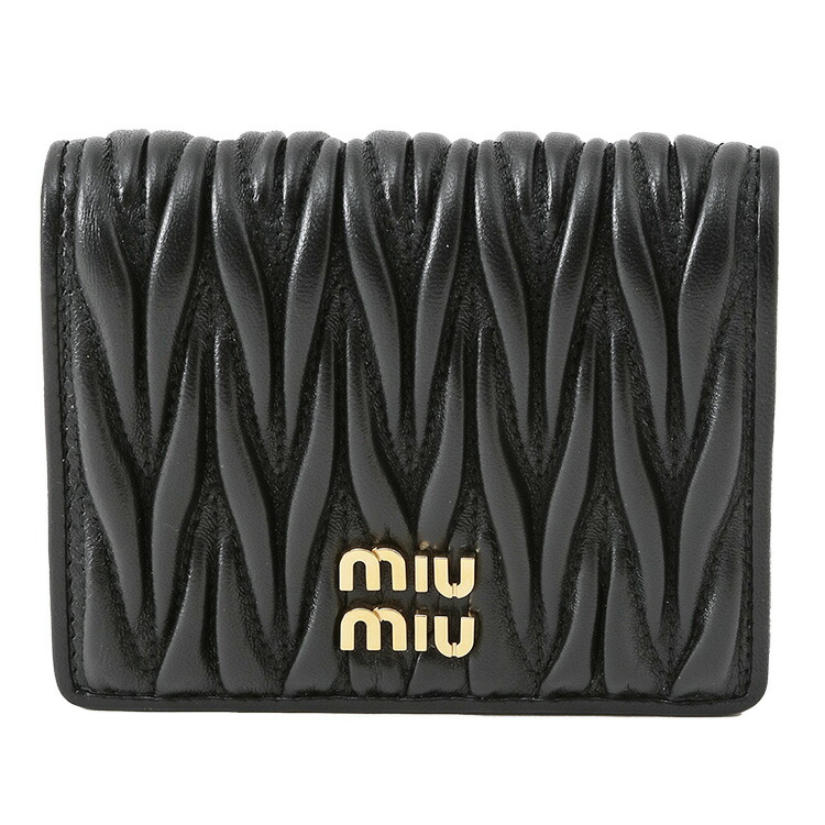楽天市場】ミュウミュウ MIUMIU マテラッセレザー 折り財布
