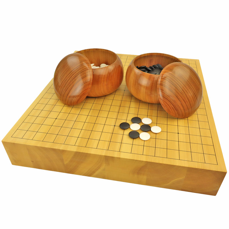 楽天市場】囲碁セット 宮崎県日向産本榧1寸9分ハギ卓上碁盤セット(蛤