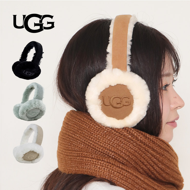 楽天市場】UGG アグ イヤーマフラー 全4色 EMBROIDERED LOGO EARMUFF