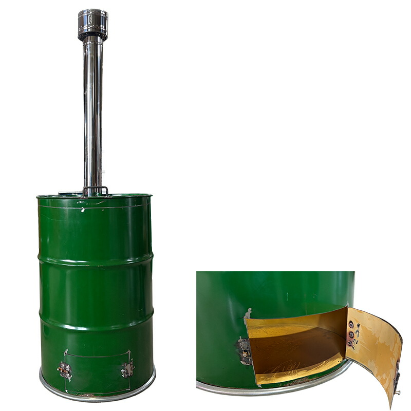 楽天市場】ドラム缶焼却炉オープンドラム 200L カラー2色 家庭用 農業