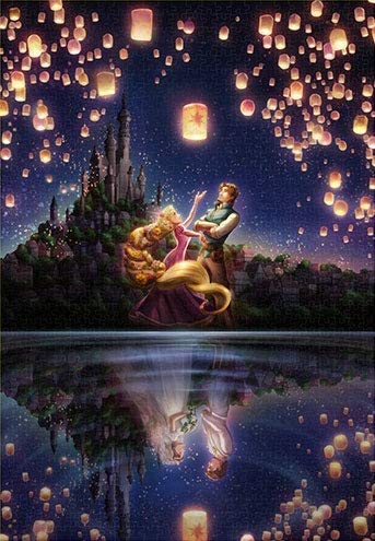 楽天市場】D-1000-055 湖面が映す未来（ラプンツェル） 光るパズル