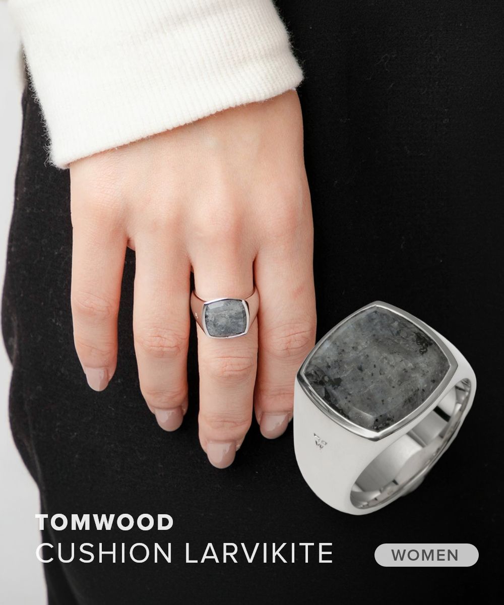 楽天市場】TOMWOOD トムウッド リング メンズ Cushion Larvikite