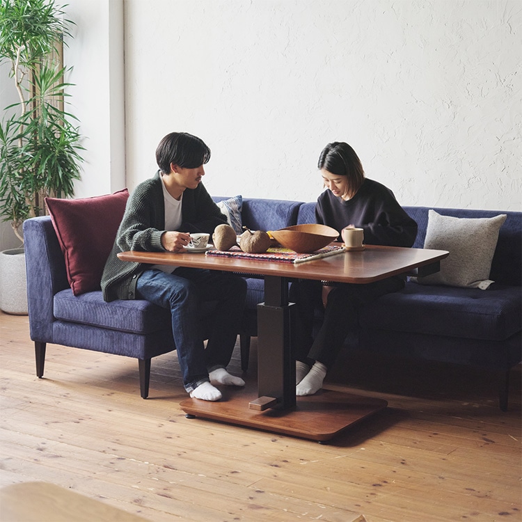 昇降式 ダイニングコタツテーブル ゼニス(布団レスタイプ) (樹種