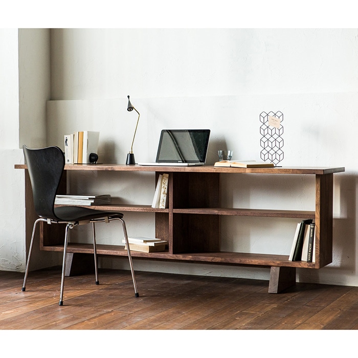 カラメッラ カウンターシェルフ (幅幅210㎝ 樹種ウォールナット