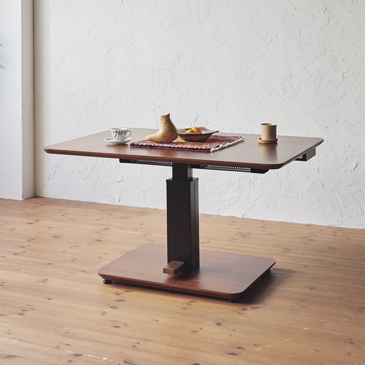 昇降式 ダイニングコタツテーブル ゼニス(布団レスタイプ) (樹種