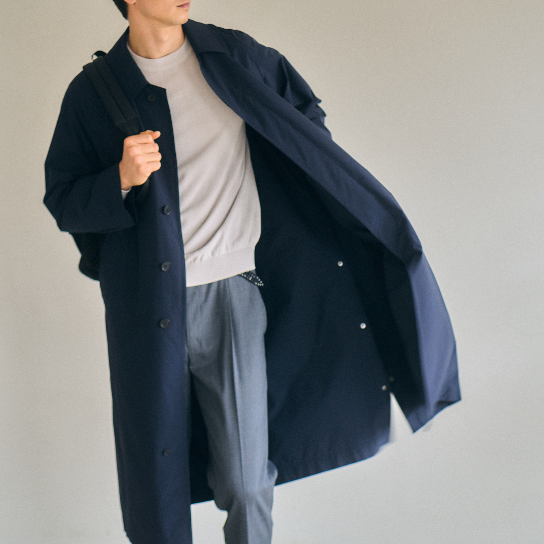 Surf Coat ライトウェイト ポリエステル 撥水 2WAYストレッチ ネイビー