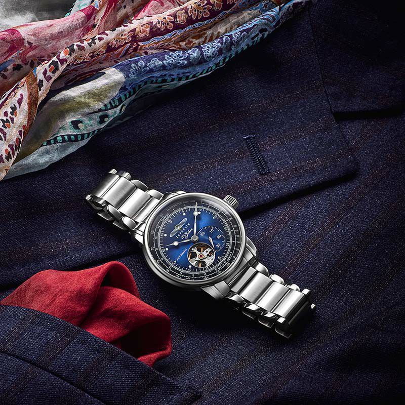 ツェッペリン 100周年記念 オープンハート オートマチック 日本限定