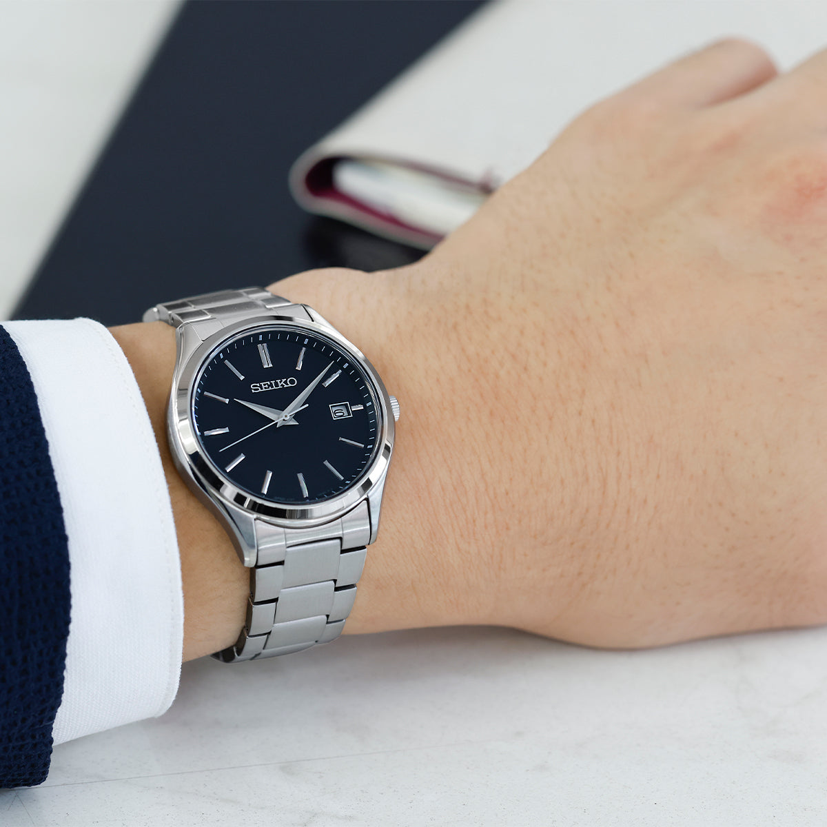 セイコー セレクション Sシリーズ ペア SBPX147 メンズ ソーラー 3針